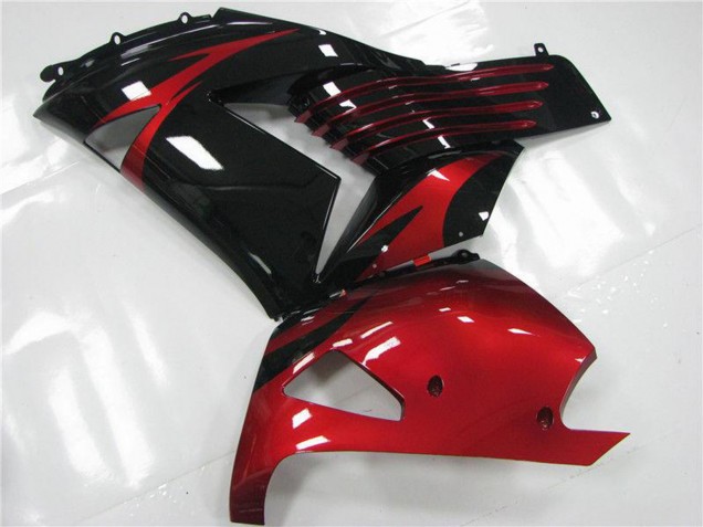 Großhandel Kawasaki ZX14R ZZR1400 Motorrad Verkleidung 2006-2011 - Rot Schwarz