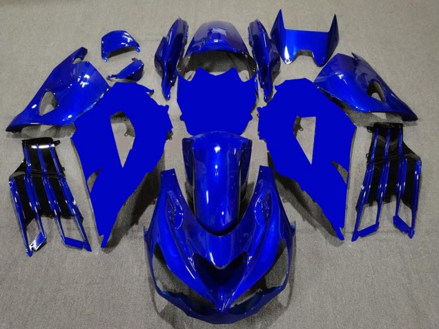 Großhandel Kawasaki ZX14R ZZR1400 Motorrad Verkleidung 2012-2024 - Blau Schwarz