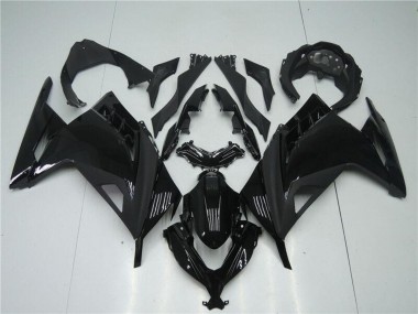 Großhandel Kawasaki Ninja 300 EX300R Motorrad Verkleidung 2013-2024 - Glanzendes Schwarz Matt Schwarz