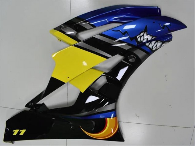 Großhandel Yamaha YZF R6 Motorrad Verkleidung 2006-2007 - Blau Gelb Glanzendes Schwarz Hai