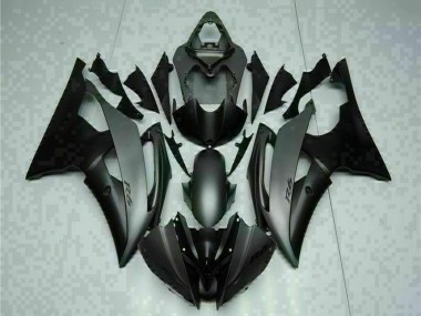 Großhandel Yamaha YZF R6 Motorrad Verkleidung 2008-2016 - Grau Matt Schwarz