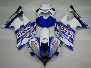 Großhandel Yamaha YZF R6 Motorrad Verkleidung 2008-2016 - Weiss Blau Rot Sterilgarda Volvo Fimer Yamalube