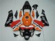 Großhandel Honda CBR600RR Motorrad Verkleidung Kit 2003-2004 - Orange Weiss Rot Glanzendes Schwarz Repsol