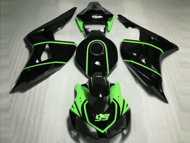 Großhandel Honda CBR1000RR Motorrad Verkleidung 2006-2007 - Glanzendes Schwarz Hohe Sichtbarkeit Grun