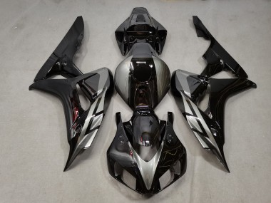Großhandel Honda CBR1000RR Motorrad Verkleidung 2006-2007 - Silber Glanzendes Schwarz
