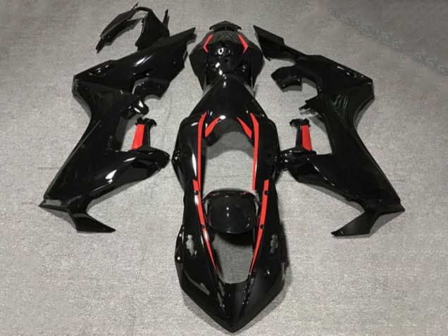 Großhandel Honda CBR1000RR Motorrad Verkleidung 2017-2023 - Glanzendes Schwarz mit Rot Linie