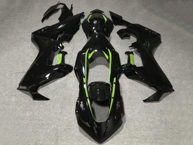 Großhandel Honda CBR1000RR Motorrad Verkleidung 2017-2023 - Glanzendes Schwarz Limetten Grun Linie