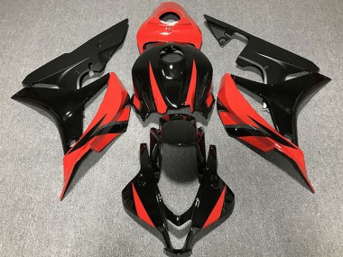 Großhandel Honda CBR600RR Motorrad Verkleidung 2007-2008 - Rot Glanzendes Schwarz