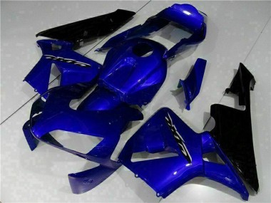 Großhandel Honda CBR600RR Motorrad Verkleidung Kit 2003-2004 - Blau Glanzendes Schwarz