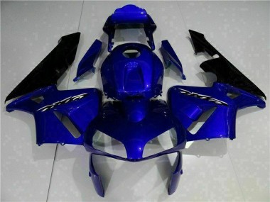 Großhandel Honda CBR600RR Motorrad Verkleidung Kit 2003-2004 - Blau Glanzendes Schwarz