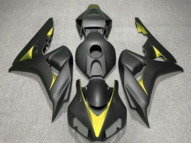 Großhandel Honda CBR1000RR Motorrad Verkleidung 2006-2007 - Matt Schwarz Gelb
