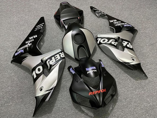 Großhandel Honda CBR1000RR Motorrad Verkleidung 2006-2007 - Silber Matt Schwarz Repsol