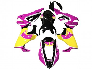 Großhandel Honda CBR1000RR Motorrad Verkleidung 2017-2023 - Rosa Gelb Glanzendes Schwarz Red Bull