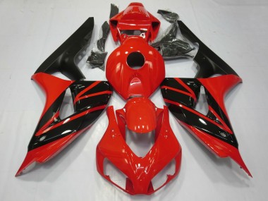 Großhandel Honda CBR1000RR Motorrad Verkleidung 2006-2007 - Rot Glanzendes Schwarz Matt Schwarz