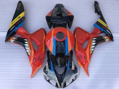 Großhandel Honda CBR1000RR Motorrad Verkleidung 2006-2007 - Rot Blau Gelb Glanzendes Schwarz Hai