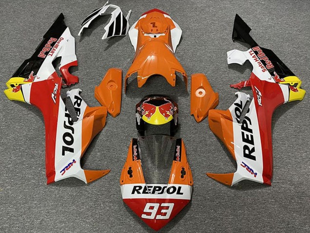 Großhandel Honda CBR1000RR Motorrad Verkleidung 2017-2023 - Orange Weiss Gelb Rot Glanzendes Schwarz Red Bull Repsol 93