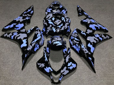 Großhandel Honda CBR600RR Motorrad Verkleidung 2007-2008 - Blau Grau Camouflage