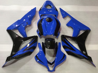 Großhandel Honda CBR600RR Motorrad Verkleidung 2007-2008 - Blau Glanzendes Schwarz OEM Stil
