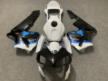 Großhandel Honda CBR600RR Motorrad Verkleidung 2003-2004 - Weiss Blau Glanzendes Schwarz Spritzer