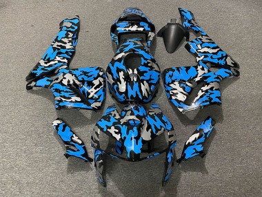 Großhandel Honda CBR600RR Motorrad Verkleidung 2005-2006 - Camouflage Blau