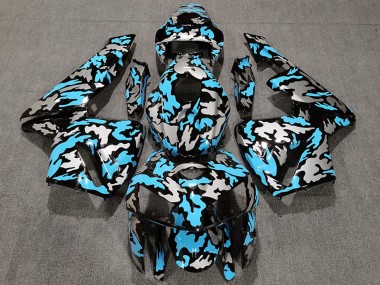 Großhandel Honda CBR600RR Motorrad Verkleidung 2005-2006 - Camouflage Hellblau