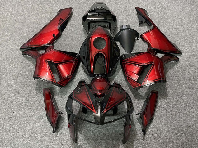 Großhandel Honda CBR600RR Motorrad Verkleidung 2005-2006 - Dunkel Bonbon Rot