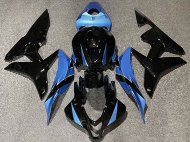 Großhandel Honda CBR600RR Motorrad Verkleidung 2007-2008 - Hellblau Glanzendes Schwarz