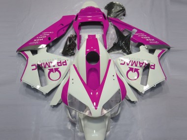Großhandel Honda CBR600RR Motorrad Verkleidung 2003-2004 - Weiss Rosa Pramac