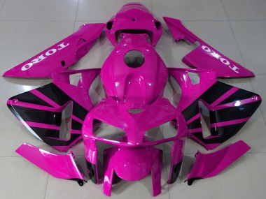 Großhandel Honda CBR600RR Motorrad Verkleidung 2005-2006 - Rosa Schwarz OEM Stil
