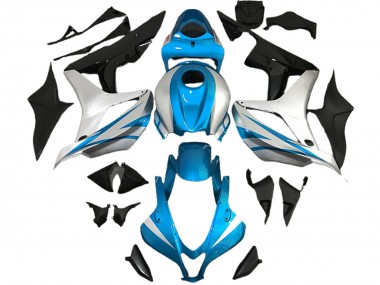 Großhandel Honda CBR600RR Motorrad Verkleidung 2007-2008 - Silber Hellblau Glanzendes Schwarz OEM Stil