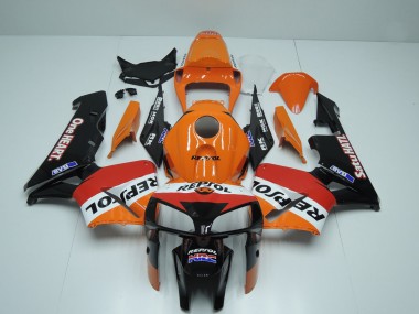 Großhandel Honda CBR600RR Motorrad Verkleidung 2005-2006 - Orange Rot Weiss Schwarz One Heart Repsol