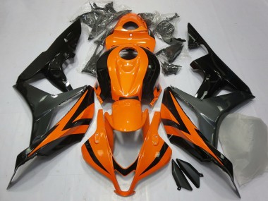 Großhandel Honda CBR600RR Motorrad Verkleidung 2007-2008 - Orange Grau Glanzendes Schwarz