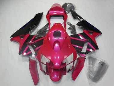 Großhandel Honda CBR600RR Motorrad Verkleidung 2003-2004 - Rosa Glanzendes Schwarz