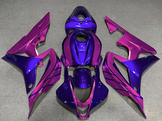 Großhandel Honda CBR600RR Motorrad Verkleidung 2007-2008 - Blau Rosa