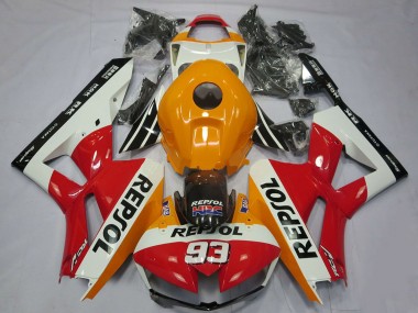 Großhandel Honda CBR600RR Motorrad Verkleidung 2013-2026 - Orange Weiss Rot Glanzendes Schwarz Repsol 93