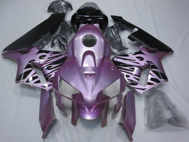 Großhandel Honda CBR600RR Motorrad Verkleidung 2005-2006 - Rose Lila Flamme