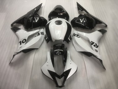 Großhandel Honda CBR600RR Motorrad Verkleidung 2009-2012 - Weiss Glanzendes Schwarz Repsol