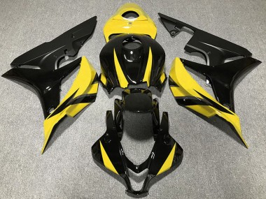 Großhandel Honda CBR600RR Motorrad Verkleidung 2007-2008 - Gelb Glanzendes Schwarz Matt Schwarz