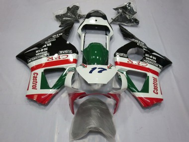 Großhandel Honda CBR954RR Motorrad Verkleidung 2002-2003 - Weiss Rot Grun Glanzendes Schwarz CRR Castrol