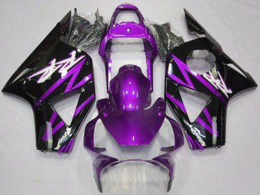 Großhandel Honda CBR954RR Motorrad Verkleidung 2002-2003 - Lila Glanzendes Schwarz