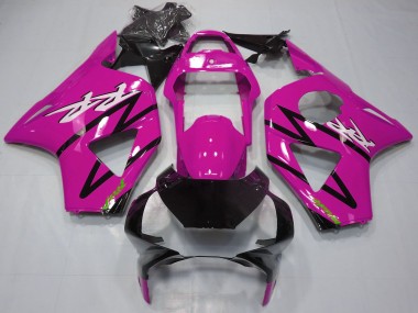 Großhandel Honda CBR954RR Motorrad Verkleidung Kit 2002-2003 - Rosa Glanzendes Schwarz