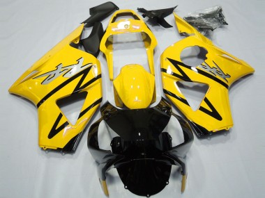 Großhandel Honda CBR954RR Motorrad Verkleidung 2002-2003 - Gelb Glanzendes Schwarz CBR Stil