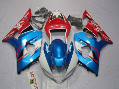 Großhandel Suzuki GSXR 1000 Motorrad Verkleidung 2003-2004 - Rot Blau Weiss