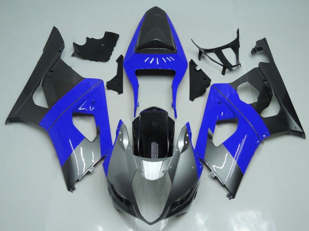 Großhandel Suzuki GSXR 1000 Motorrad Verkleidung 2003-2004 - Blau Silber Schwarz