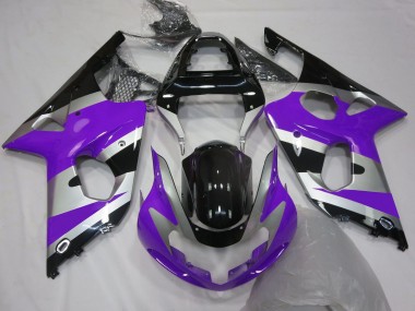 Großhandel Suzuki GSXR 1000 Motorrad Verkleidung 2000-2002 - Lila Silber Glanzendes Schwarz OEM Stil