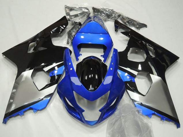 Großhandel Suzuki GSXR 600 / GSXR 750 Motorrad Verkleidung 2004-2005 - Blau Silber Schwarz