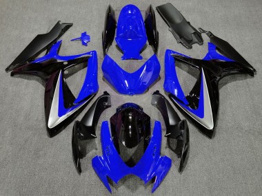 Großhandel Suzuki GSXR 600 / GSXR 750 Motorrad Verkleidung 2006-2007 - Blau Silber Glanzendes Schwarz OEM Stil