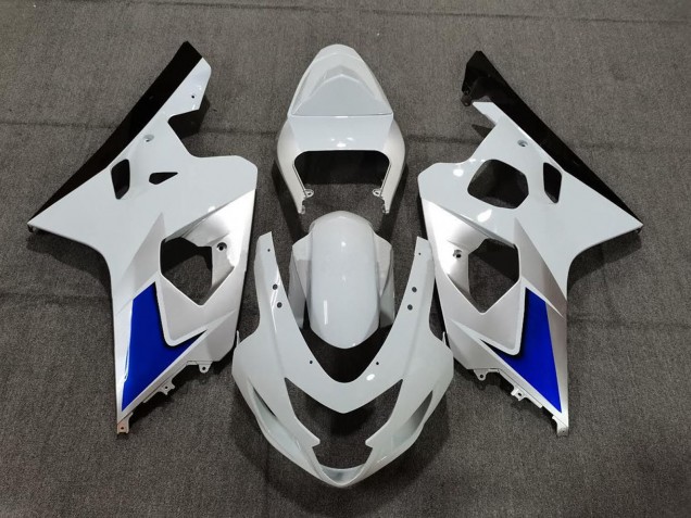 Großhandel Suzuki GSXR 600 / GSXR 750 Motorrad Verkleidung Kit 2004-2005 - Weiss Blau Schwarz