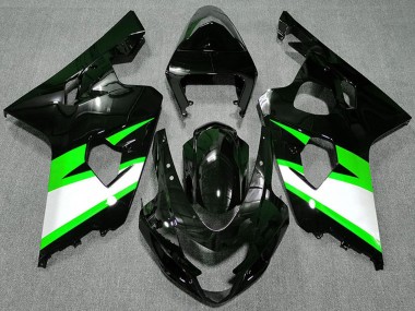 Großhandel Suzuki GSXR 600 / GSXR 750 Motorrad Verkleidung 2004-2005 - Glanzendes Schwarz Grun Weiss