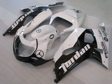 Großhandel Suzuki GSXR 600 / GSXR 750 Motorrad Verkleidung 2001-2003 - Weiss Glanzendes Schwarz Jordan Michelin